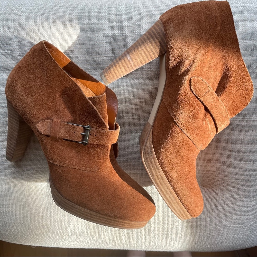 Cole Haan Darcy Chukka II Brown Suede Booties